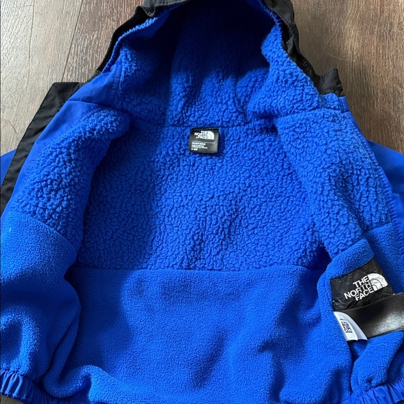 The North Face Kids' Blue and Black Hooded Jacket - Picture 3 of 4